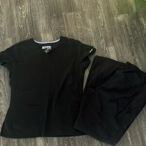 Greys Anatomy black scrub set